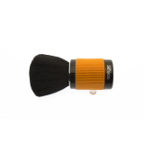 NB001 Orange Кисть-сметка настольная, натуральная щетина, ручка-пластик прорезин.