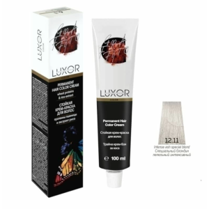 Luxor Professional Крем-краска 12.11 Специальный блондин пепельный интенсивный, 100 мл.