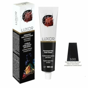 Luxor Professional Крем-краска 3.00 Тёмно-коричневый интенсивный, 100 мл.