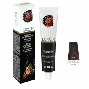 Luxor Professional Крем-краска 5.6 Светлый коричневый красный, 100 мл.
