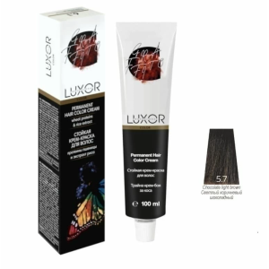 Luxor Professional Крем-краска 5.7 Светлый коричневый шоколадный, 100 мл.
