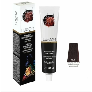 Luxor Professional Крем-краска 6.5 Тёмный блондин махагоновый, 100 мл.