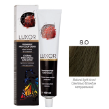 Luxor Professional Крем-краска 8.0 Светлый блондин натуральный, 100 мл.