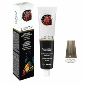 Luxor Professional Крем-краска 8.1 Светлый блондин пепельный, 100 мл.