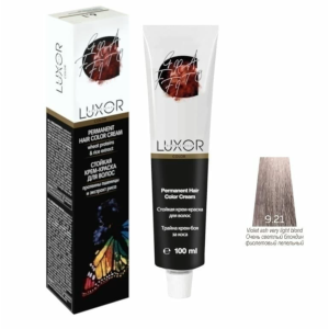 Luxor Professional Крем-краска 9.21 Очень светлый блондин пепельный фиолетовый, 100 мл.