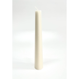 Свеча конусная рифленая 3,5 см/22,5 см слоновая кость Свеча конусная рифленая 3,5 см/22,5 см слоновая кость