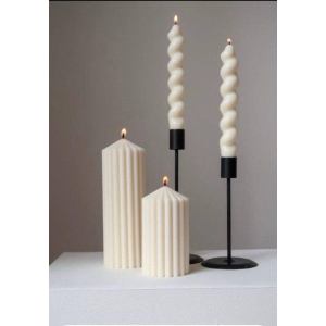 Свеча Башня 6,5 см/7,5 см слоновая кость Свеча Башня 6,5 см/7,5 см слоновая кость