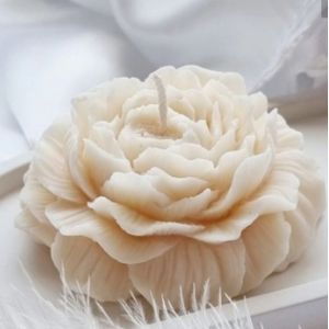 Свеча Пион 7 см/4 см бежевый Свеча Пион 7 см/4 см бежевый