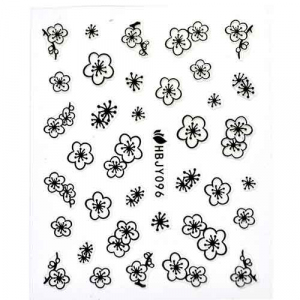 Наклейка для ногтей силиконовые 58 Простые цветы