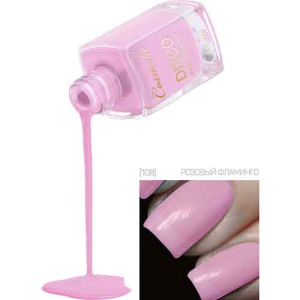 Лак для ногтей Disco 108 Розовый фламинго 11мл.