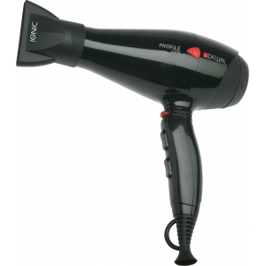 DEWAL 03-120 Black Фен Profile 2200 черный, 2200 Вт, ионизация, 2 насадки