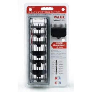 3170-517 (4503-7161) Wahl Attachment comb set # 1-8 black/набор пласт. насадок, с кассет. для хран
