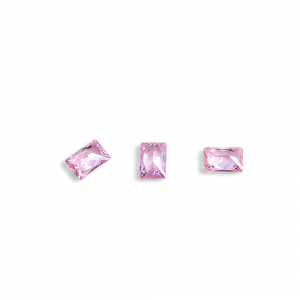Кристаллы для объемной инкрустации POLE-багет №1 розовый,10шт/уп.