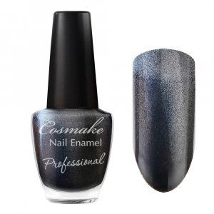 Cosmake Professional Лак для ногтей № 104 Темно-серый с серебрянными блестками, 16 мл