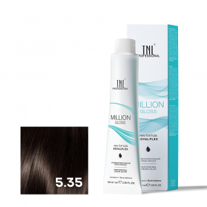 TNL 5.35 Крем-краска для волос Million Gloss, светлый коричневый каштановый, 100 мл.