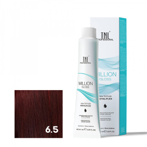 TNL 6.5 Крем-краска для волос Million Gloss, темный блонд махагоновый, 100 мл.