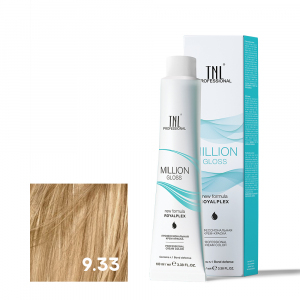 TNL 9.33 Крем-краска для волос Million Gloss, очень светлый блонд золотистый интенсивный, 100 мл.