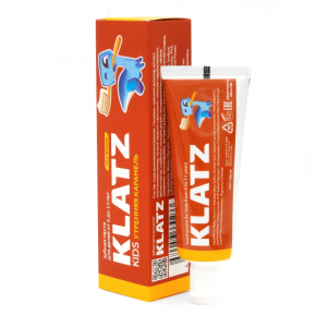 Klatz Зубная паста KIDS Утренняя карамель без фтора, 48 мл