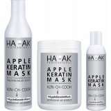 Halak Рабочий состав Apple КЕРАТИН восстановление и выпрямление волос, 1000 мл.