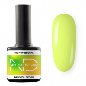 TNL База цветная Neon dream №02-лимонный крем, 10 мл.