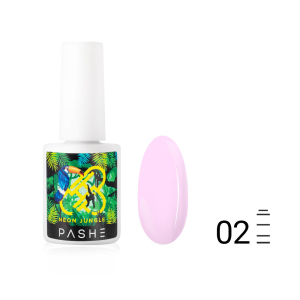 Гель-лак PASHE Neon Jungle №02 - Пепельно-розовый, 9 мл.