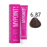 Mypoint Крем-краска 6.87 Тёмный коричнево-фиолетовый блондин, 60 мл.