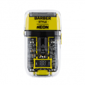 03-082 Yellow DEWAL Barber Style Neon Шейвер для проработки контуров бороды 7000 об/мин, аккум., 2 бр.гол.
