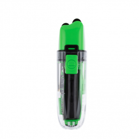 03-082 Green DEWAL Barber Style Neon Шейвер для проработки контуров бороды 7000 об/мин, аккум., 2 бр.гол.