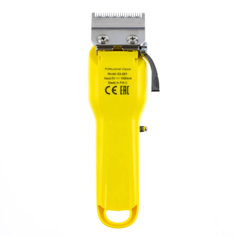 03-081 Yellow DEWAL Машинка для стрижки Barber Style Neon 6000 об/мин, аккум/сет., нож 45 мм., 6 насадок 0,8-2,0 мм