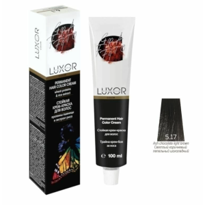 Luxor Professional Крем-краска 5.17 Светлый коричневый пепельный шоколадный, 100 мл.