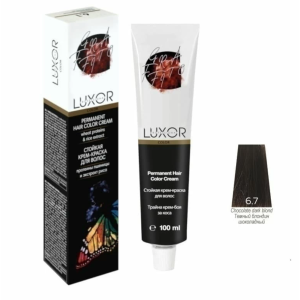 Luxor Professional Крем-краска 6.7 Тёмный блондин шоколадный, 100 мл.