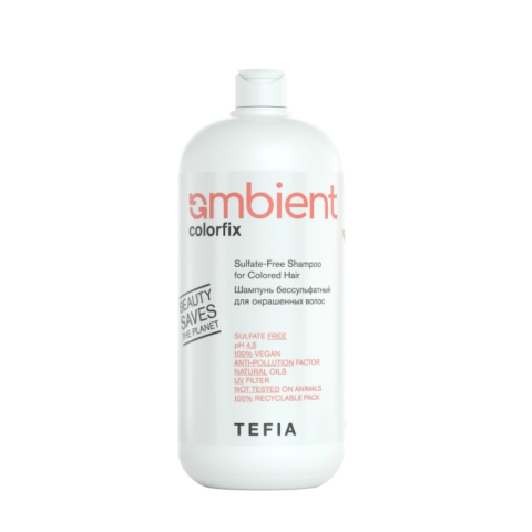 TEFIA AMB Colorfix Шампунь бессульфатный для окрашенных волос, 950 мл.