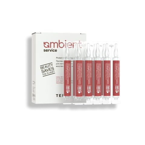TEFIA AMB Service Протеиновая сыворотка для восстановления волос, 10 мл.*10 шт.
