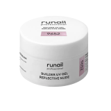 9652 RuNail Моделирующий УФ-гель Builder UV Gel Reflective Nude, 15 гр.