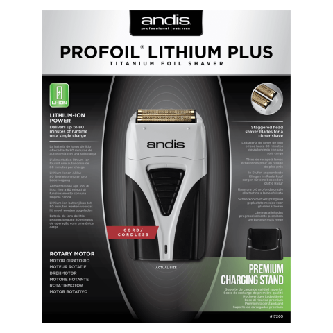 AN17260 Профессиональный Шейвер для бритья Andis TS-2 ProFoil Lithium Plus