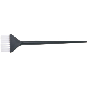 JPP048-1 black Кисть для окрашивания с белой щетиной узкая черная