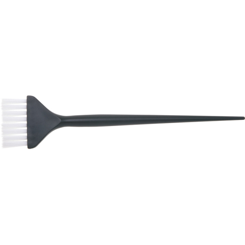 JPP048-1 black Кисть для окрашивания с белой щетиной узкая черная