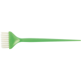 JPP048-1 green Кисть для окрашивания с белой щетиной узкая зеленая