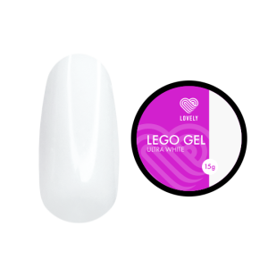 Lovely Lego Гель для наращивания и укрепления Ultra White, 15 гр.