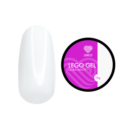 Lovely Lego Гель для наращивания и укрепления Ultra White, 15 гр.