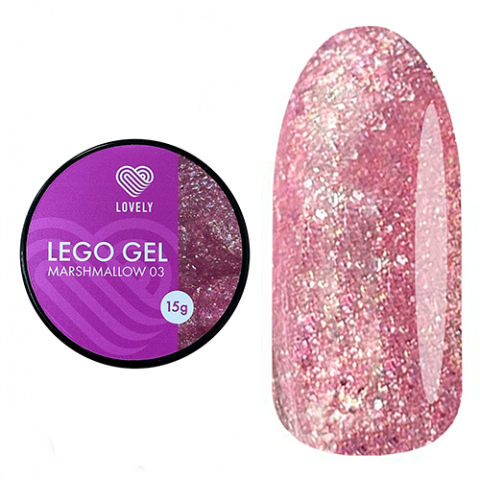 Lovely Lego Гель для наращивания и укрепления 03 Marshmallow, 15 гр.