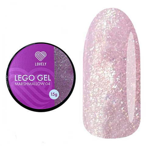 Lovely Lego Гель для наращивания и укрепления 04 Marshmallow, 15 гр.