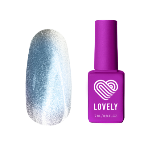 Lovely Гель-лак Aura №01 Кошачий глаз с эффектом втирки, 7 мл.