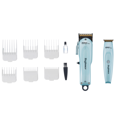 MRD-HC-3969-2/GMT-188-3 Набор Машинка для стрижки + Триммер для окантовки бирюзовый