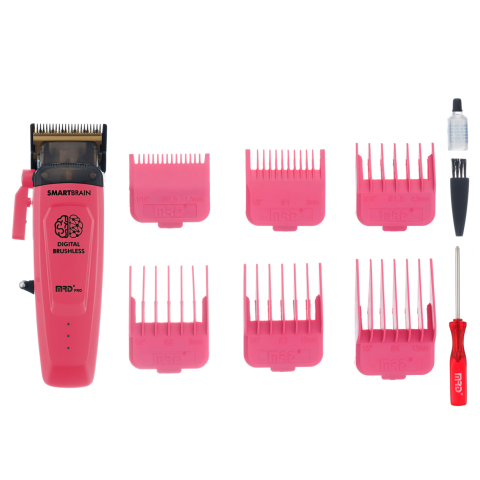 MRD-HC-90-4 pink Машинка для стрижки, 7200 об/мин, нож 45 мм, 0,3-4,0 мм, 6 насадок