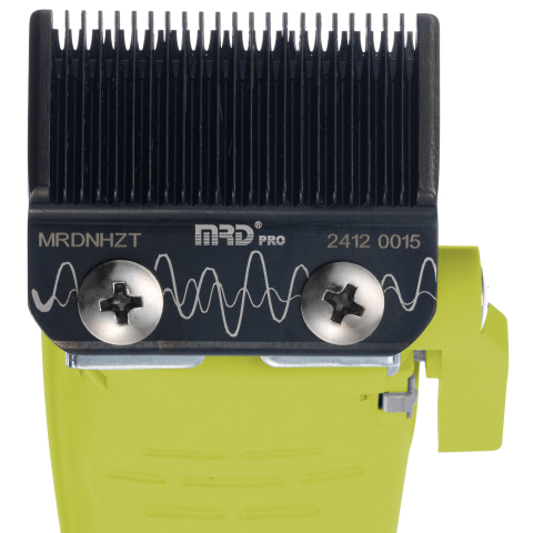 MRD-HC-999C green Машинка для стрижки, 9000-13000 об/мин, нож 45 мм, 0,3-4,0 мм, 6 насадок