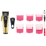 MRD-HC-999C gold Машинка для стрижки, 9000-13000 об/мин, нож 45 мм, 0,3-4,0 мм, 6 насадок