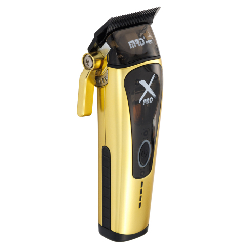 MRD-HC-999C gold Машинка для стрижки, 9000-13000 об/мин, нож 45 мм, 0,3-4,0 мм, 6 насадок
