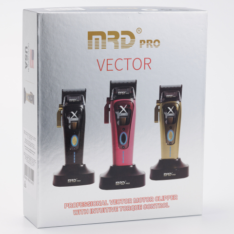 MRD-HC-999C gold Машинка для стрижки, 9000-13000 об/мин, нож 45 мм, 0,3-4,0 мм, 6 насадок