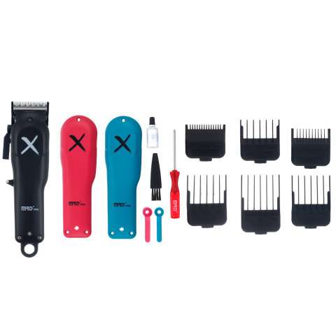 MRD-HC-3969X black Машинка для стрижки, 7200 об/мин, нож 45 мм, 0,3-4,0 мм, 6 насадок